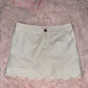 White Scalloped Lilly Pulitzer Skort